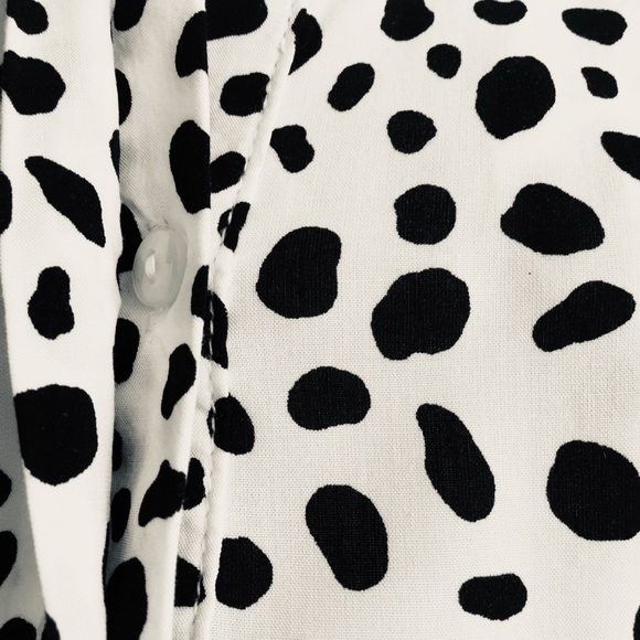Liz Claiborne Animal Print Black & White Blouse - Picture 5 of 7